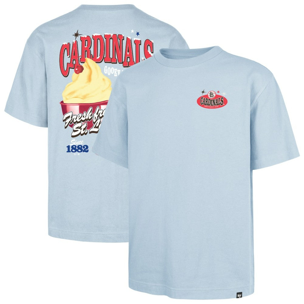St. Louis Cardinals '47 Ice Cream Parlor Foundation T-Shirt - Light Blue T-shirts