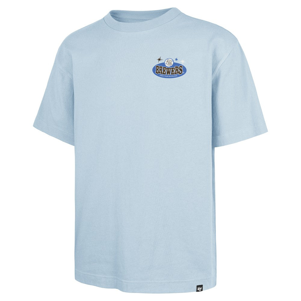 Milwaukee Brewers '47 Ice Cream Parlor Foundation T-Shirt - Light Blue T-shirts