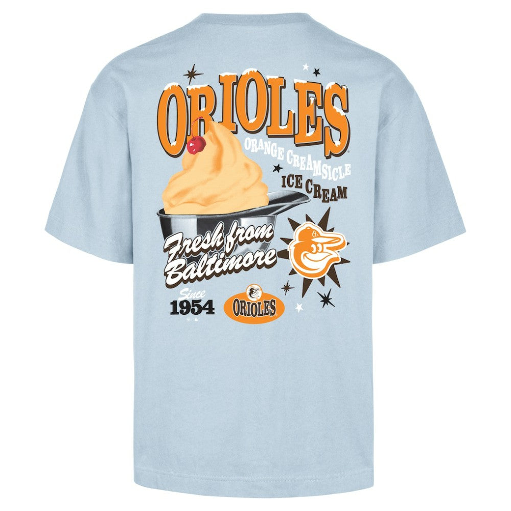 Baltimore Orioles '47 Ice Cream Parlor Foundation T-Shirt - Light Blue T-shirts
