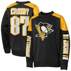 Sidney Crosby Pittsburgh Penguins Outerstuff Youth Best Defense Name & Number Crewneck Sweatshirt - Black | US 202598466