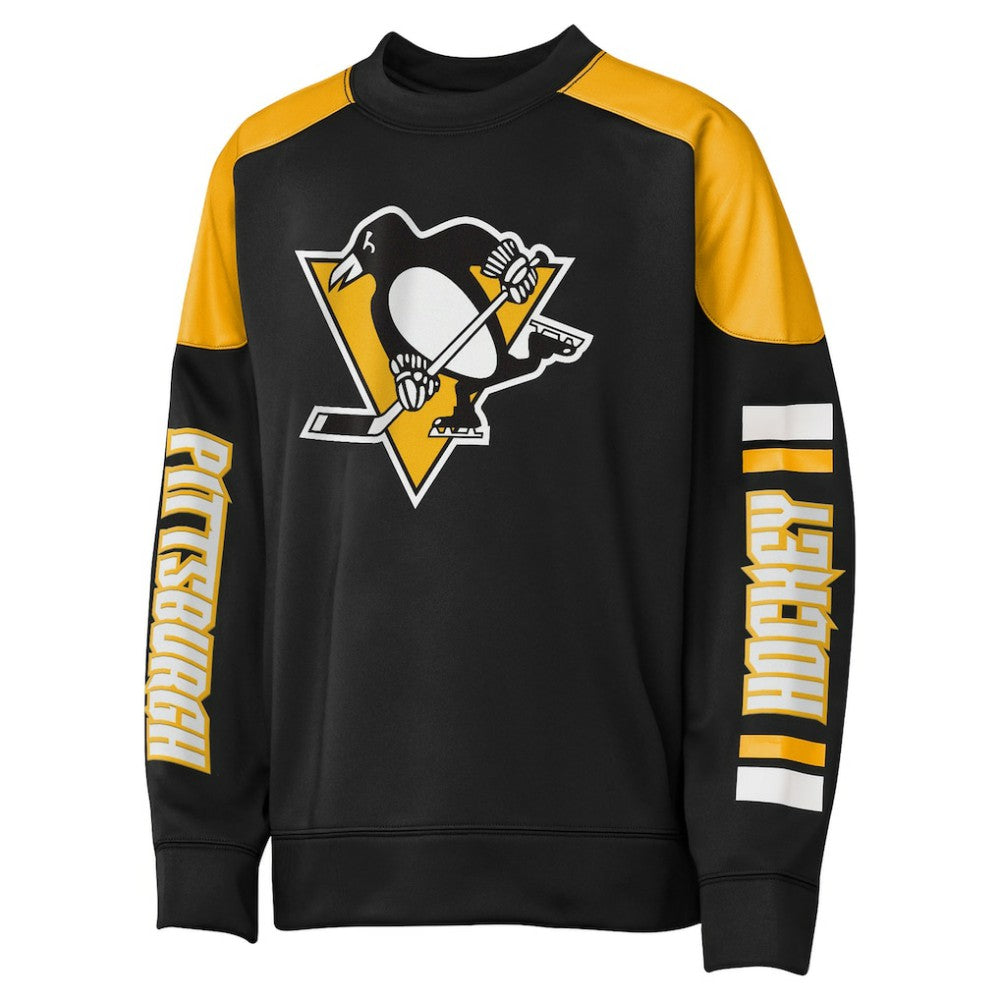Sidney Crosby Pittsburgh Penguins Outerstuff Youth Best Defense Name & Number Crewneck Sweatshirt - Black | US 202598466