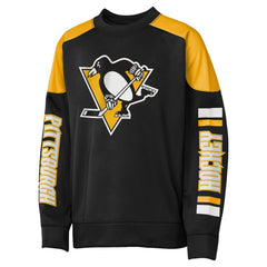Sidney Crosby Pittsburgh Penguins Outerstuff Youth Best Defense Name & Number Crewneck Sweatshirt - Black | US 202598466