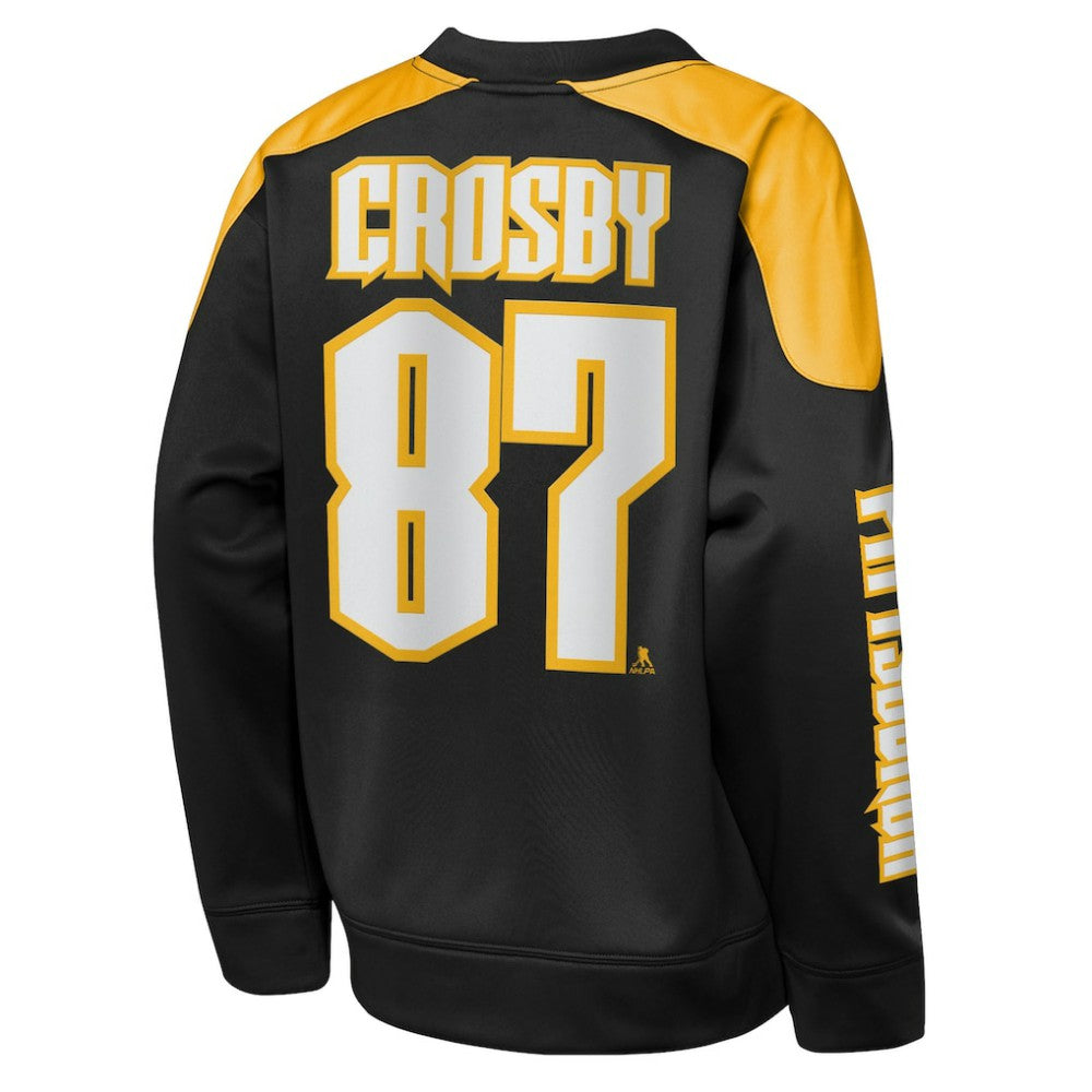 Sidney Crosby Pittsburgh Penguins Outerstuff Youth Best Defense Name & Number Crewneck Sweatshirt - Black | US 202598466