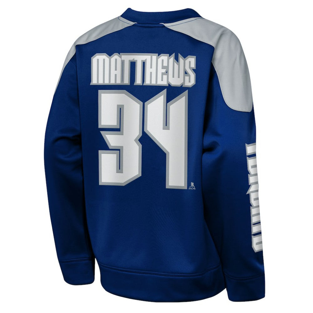 Auston Matthews Toronto Maple Leafs Outerstuff Youth Best Defense Name & Number Crewneck Sweatshirt - Blue | US 202598467