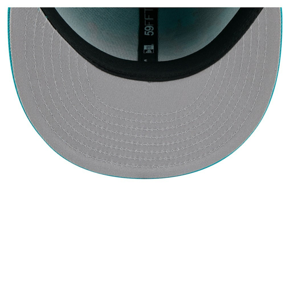 Miami Dolphins New Era State Stitch 59FIFTY Fitted Hat - Aqua Hats
