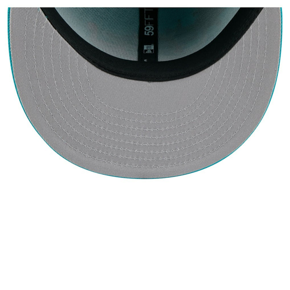 Miami Dolphins New Era State Stitch 59FIFTY Fitted Hat - Aqua Hats
