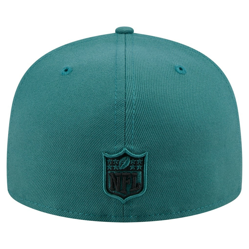 Philadelphia Eagles New Era State Stitch 59FIFTY Fitted Hat - Midnight Green Hats