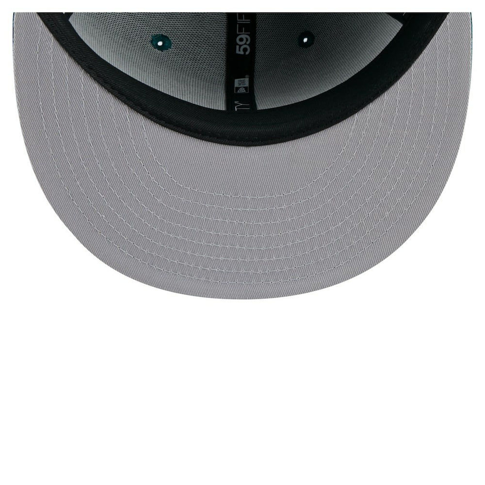 Philadelphia Eagles New Era State Stitch 59FIFTY Fitted Hat - Midnight Green Hats