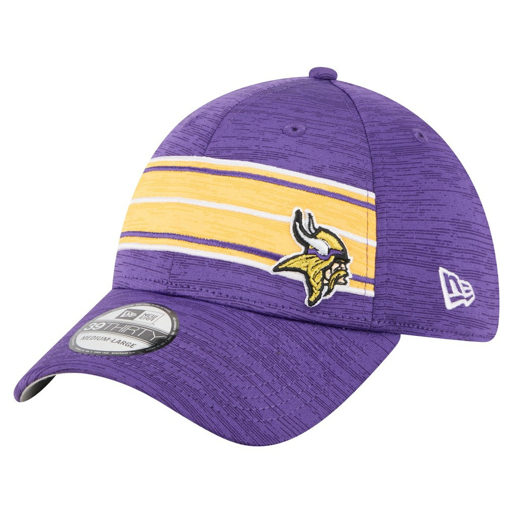 Minnesota Vikings New Era Stripes 39THIRTY Flex Hat - Purple Hats