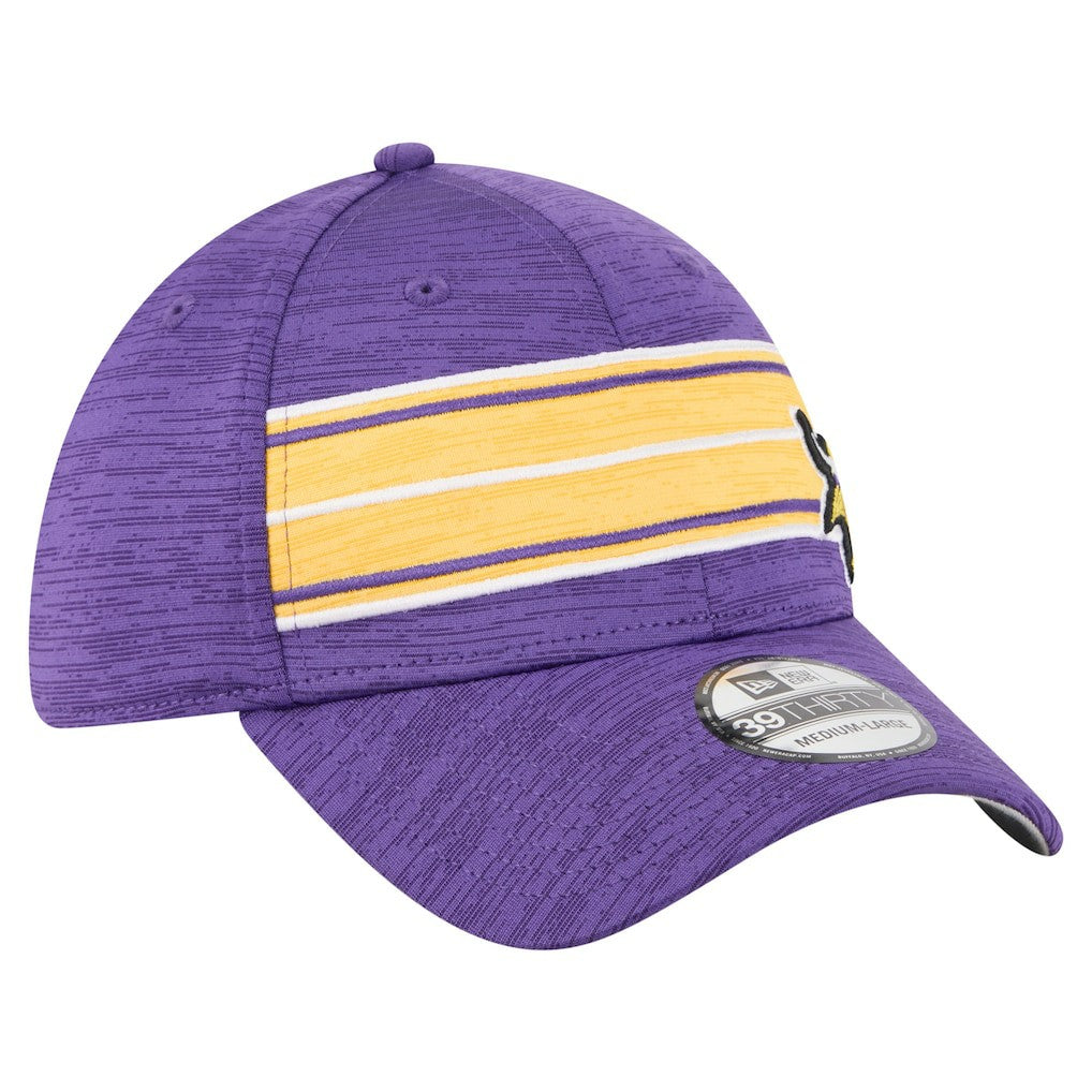 Minnesota Vikings New Era Stripes 39THIRTY Flex Hat - Purple Hats