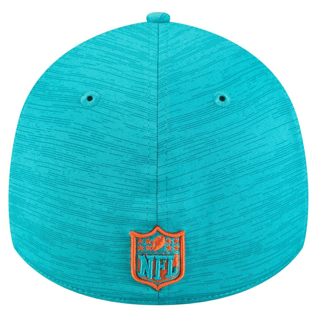 Miami Dolphins New Era Stripes 39THIRTY Flex Hat - Aqua Hats