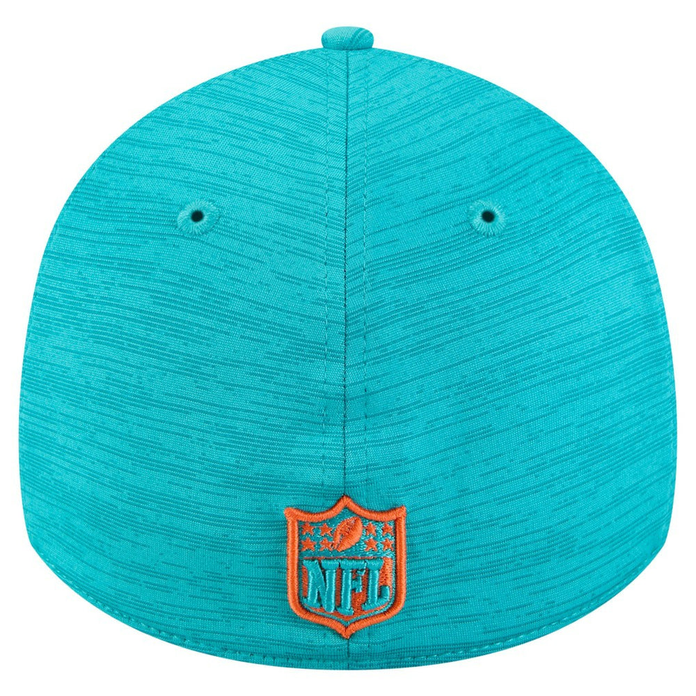 Miami Dolphins New Era Stripes 39THIRTY Flex Hat - Aqua Hats