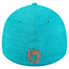 Miami Dolphins New Era Stripes 39THIRTY Flex Hat - Aqua Hats