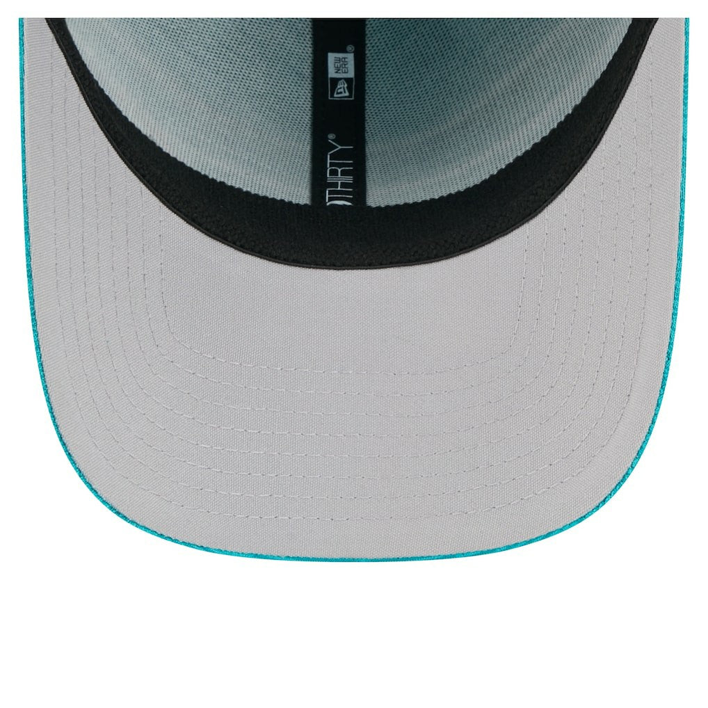 Miami Dolphins New Era Stripes 39THIRTY Flex Hat - Aqua Hats