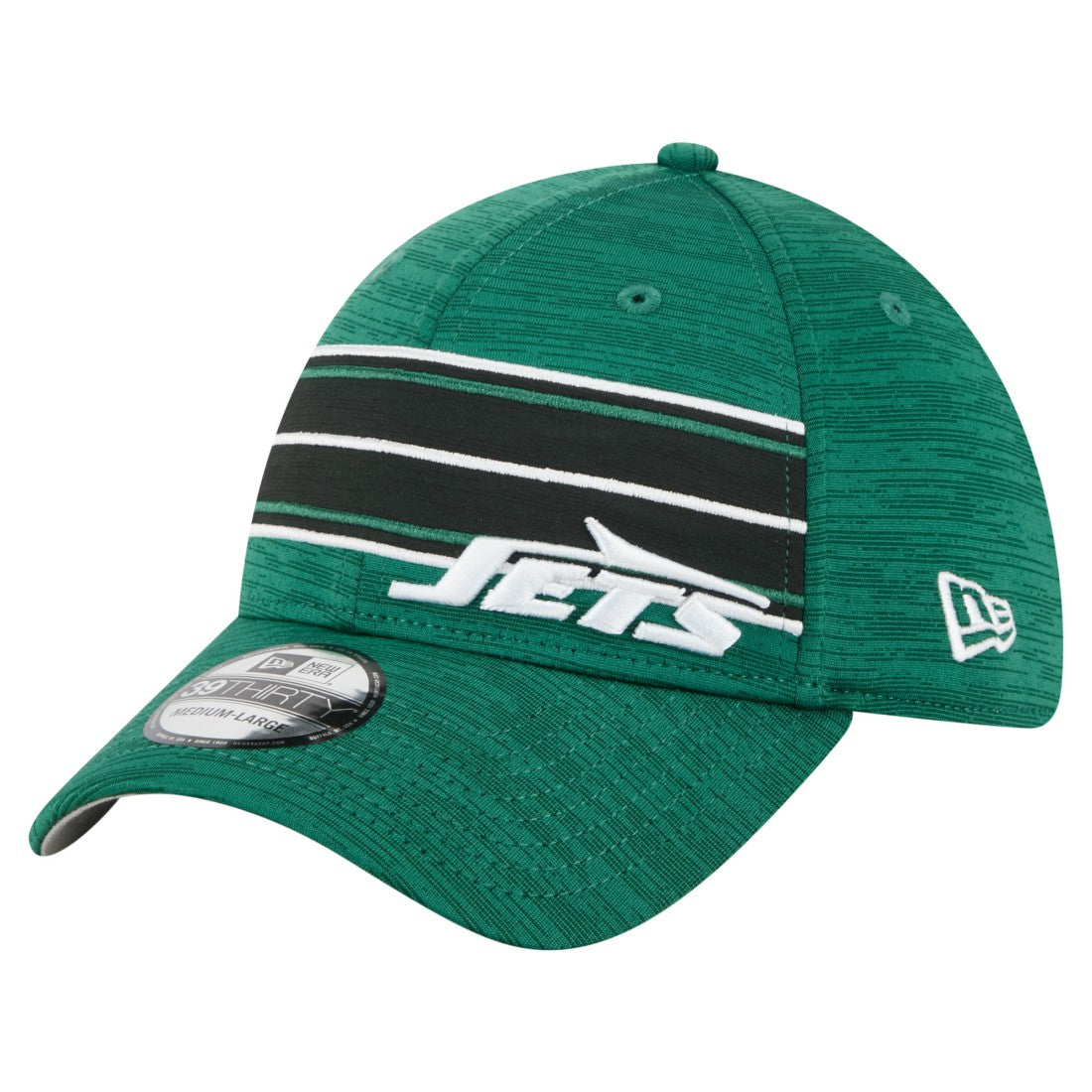 New York Jets New Era Stripes 39THIRTY Flex Hat - Green Hats