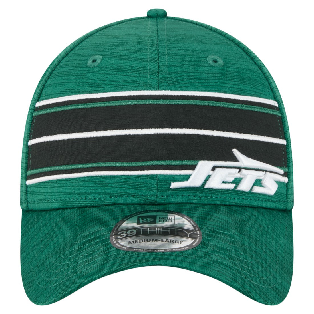 New York Jets New Era Stripes 39THIRTY Flex Hat - Green Hats