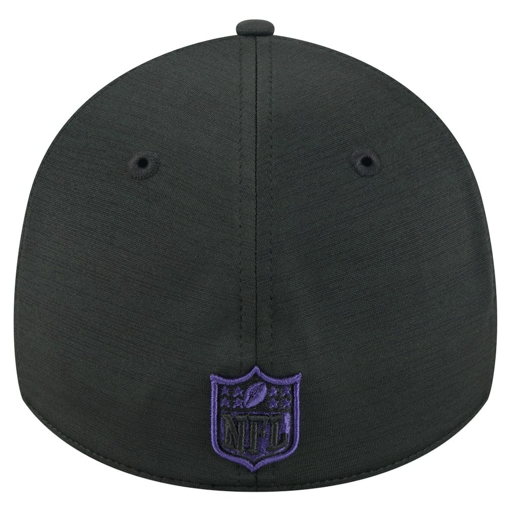 Baltimore Ravens New Era Stripes 39THIRTY Flex Hat - Black Hats