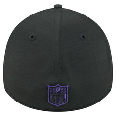 Baltimore Ravens New Era Stripes 39THIRTY Flex Hat - Black Hats