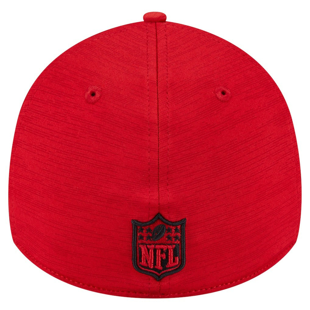 San Francisco 49ers New Era Stripes 39THIRTY Flex Hat - Scarlet Hats