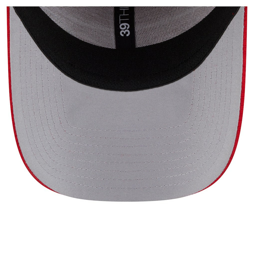San Francisco 49ers New Era Stripes 39THIRTY Flex Hat - Scarlet Hats