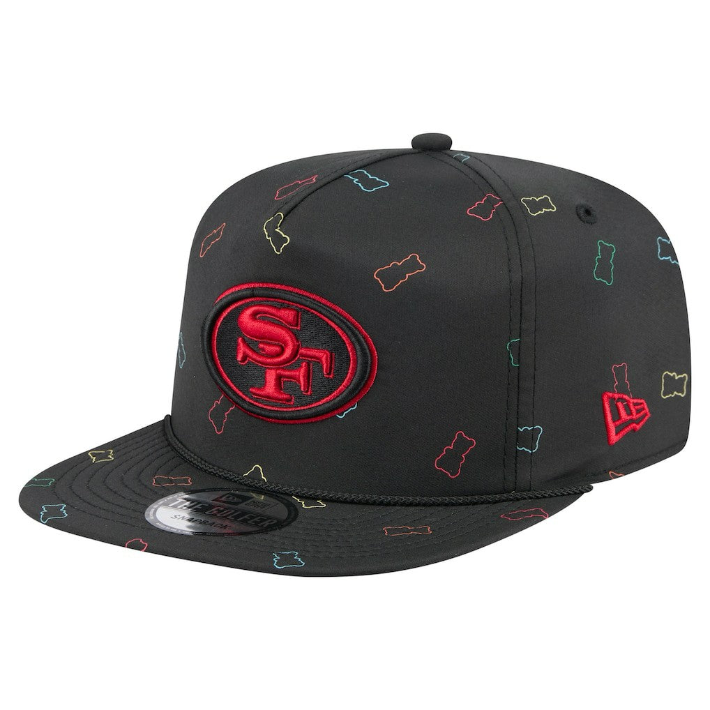 San Francisco 49ers New Era Gummy Golfer Snapback Hat - Black Hats
