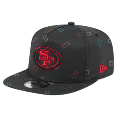 San Francisco 49ers New Era Gummy Golfer Snapback Hat - Black Hats