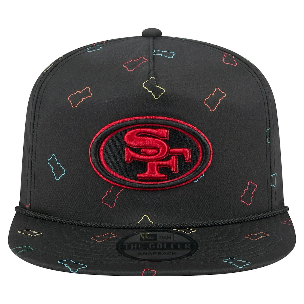 San Francisco 49ers New Era Gummy Golfer Snapback Hat - Black Hats