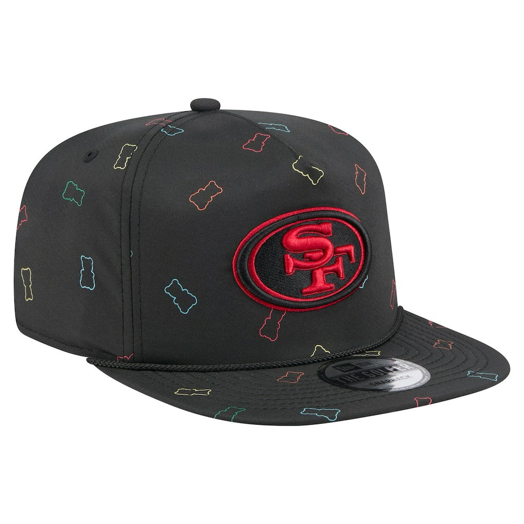 San Francisco 49ers New Era Gummy Golfer Snapback Hat - Black Hats