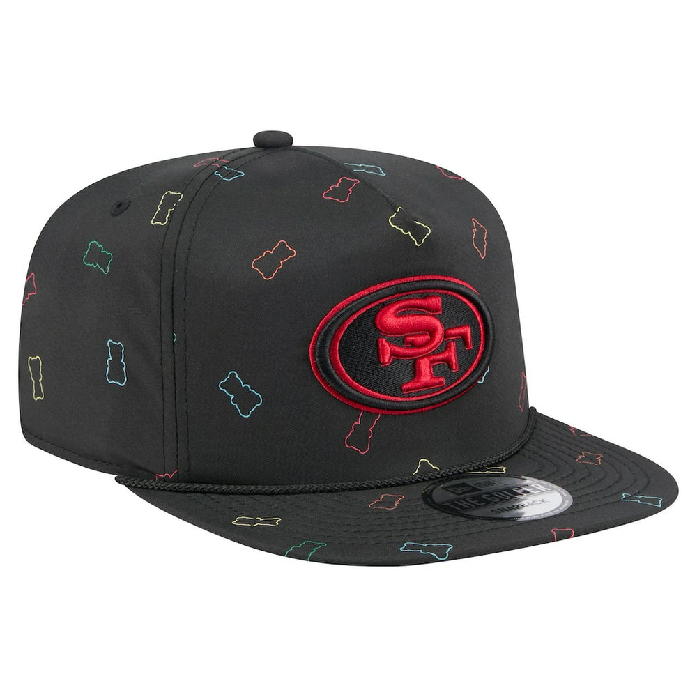 San Francisco 49ers New Era Gummy Golfer Snapback Hat - Black Hats