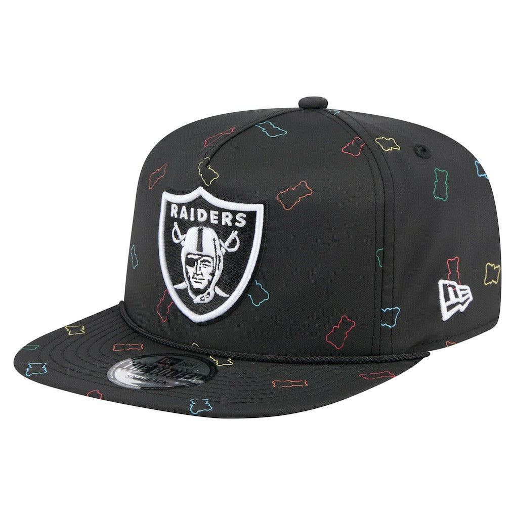 Las Vegas Raiders New Era Gummy Golfer Snapback Hat - Black Hats