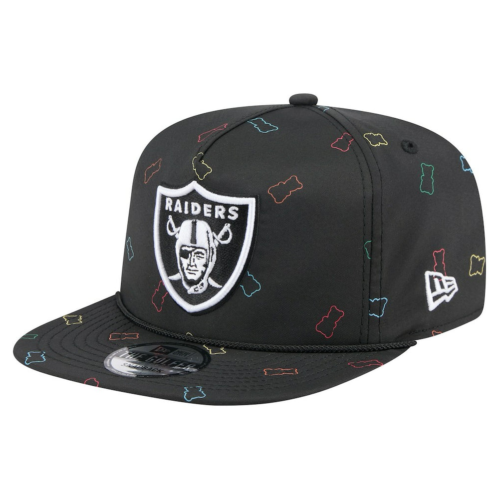 Las Vegas Raiders New Era Gummy Golfer Snapback Hat - Black Hats