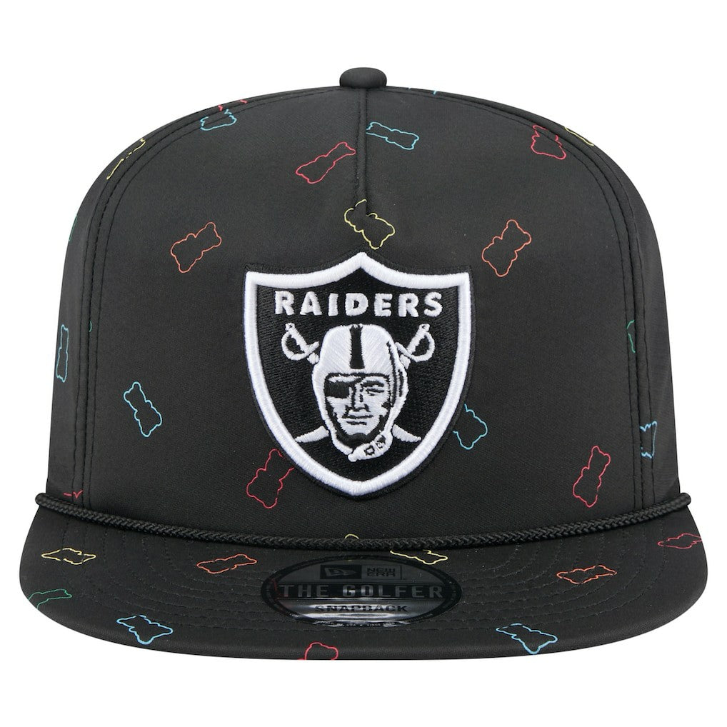 Las Vegas Raiders New Era Gummy Golfer Snapback Hat - Black Hats