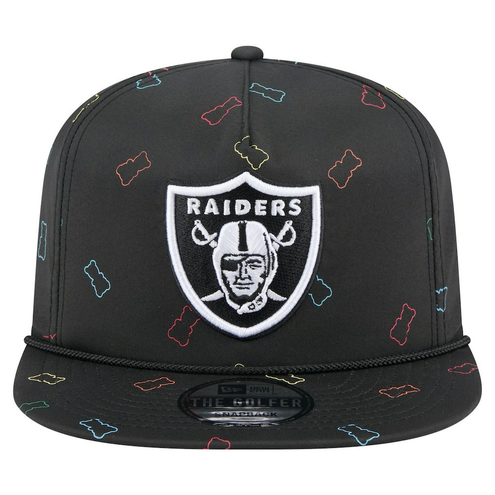 Las Vegas Raiders New Era Gummy Golfer Snapback Hat - Black Hats