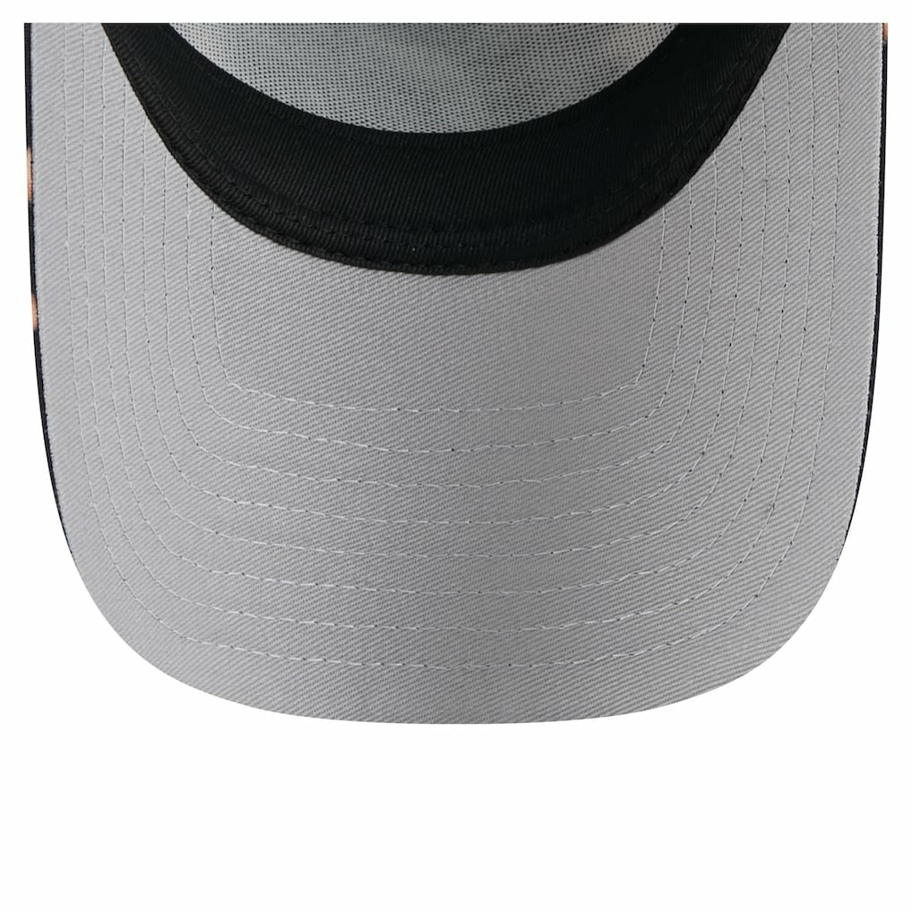 Miami Dolphins New Era Bleached 9FORTY A-Frame Adjustable Hat - Black Hats