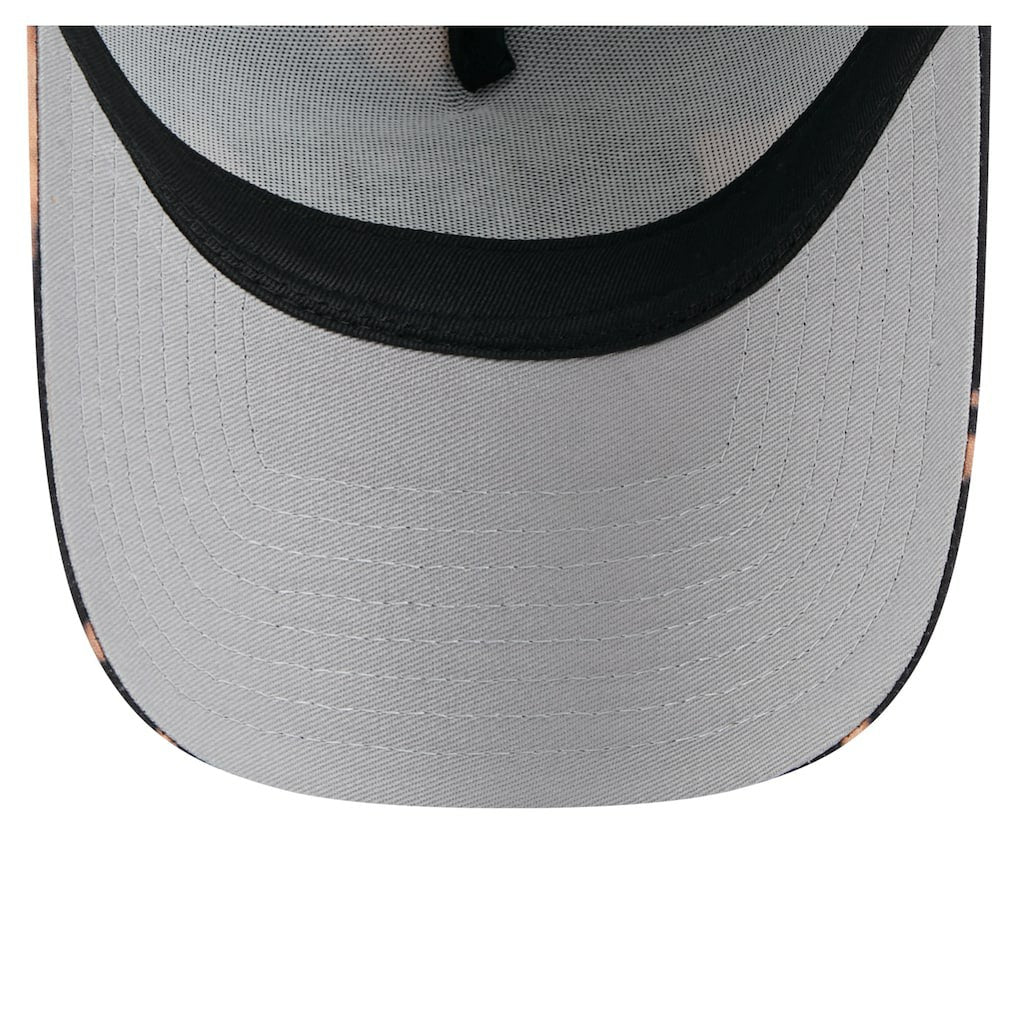 Kansas City Chiefs New Era Bleached 9FORTY A-Frame Adjustable Hat - Black Hats
