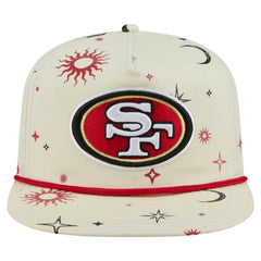 San Francisco 49ers New Era Celestial Golfer Snapback Hat - Cream Hats