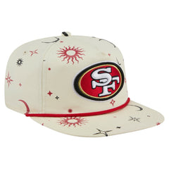 San Francisco 49ers New Era Celestial Golfer Snapback Hat - Cream Hats
