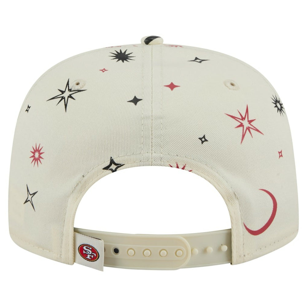San Francisco 49ers New Era Celestial Golfer Snapback Hat - Cream Hats