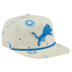 Detroit Lions New Era Celestial Golfer Snapback Hat - Cream Hats