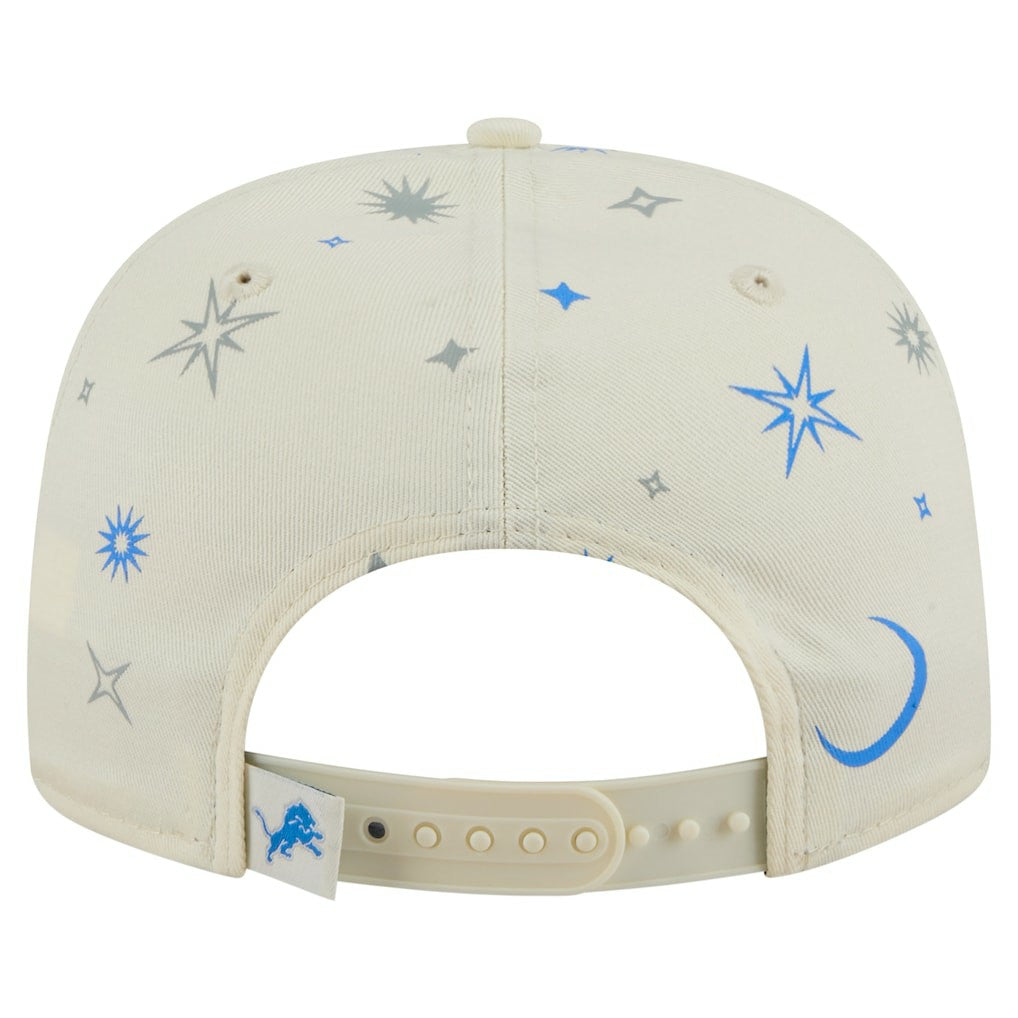 Detroit Lions New Era Celestial Golfer Snapback Hat - Cream Hats