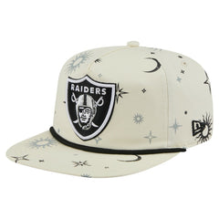 Las Vegas Raiders New Era Celestial Golfer Snapback Hat - Cream Hats