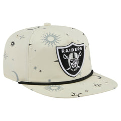 Las Vegas Raiders New Era Celestial Golfer Snapback Hat - Cream Hats