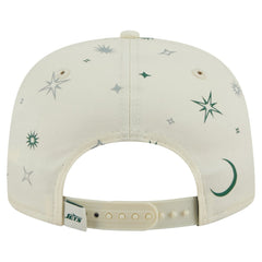 New York Jets New Era Celestial Golfer Snapback Hat - Cream Hats
