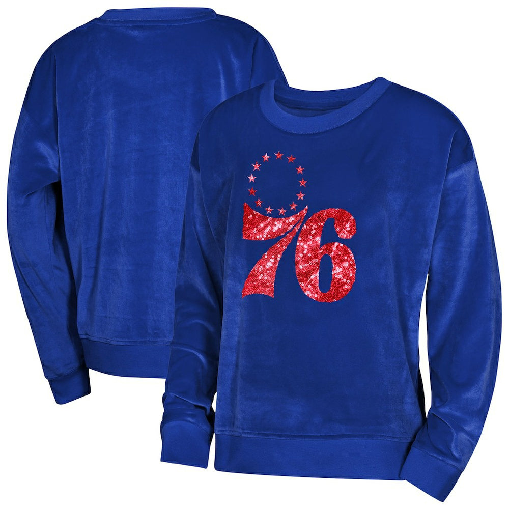 Philadelphia 76ers Outerstuff Youth Girls Step Back Sweatshirt Royal outlet