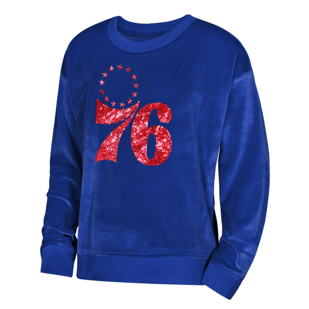 Philadelphia 76ers Outerstuff Youth Girls Step Back Sweatshirt Royal outlet