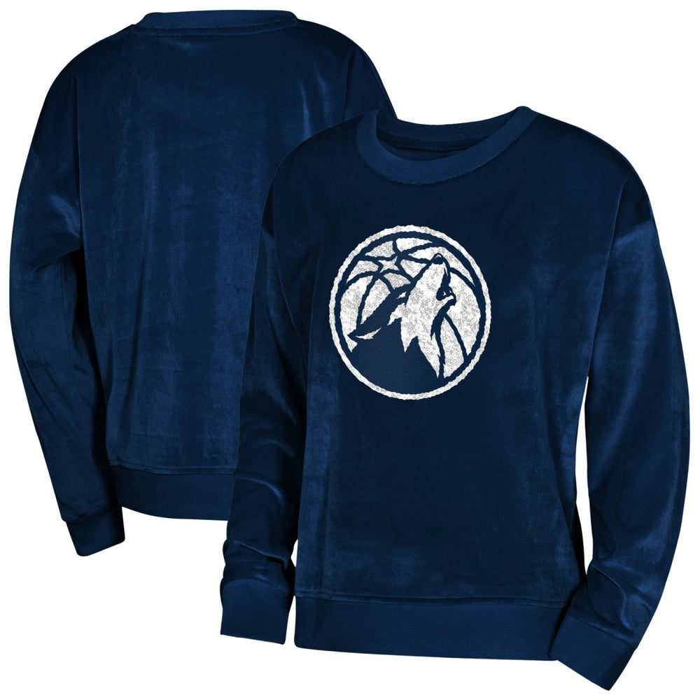 Minnesota Timberwolves Outerstuff Youth Girls Step Back Sweatshirt Navy
