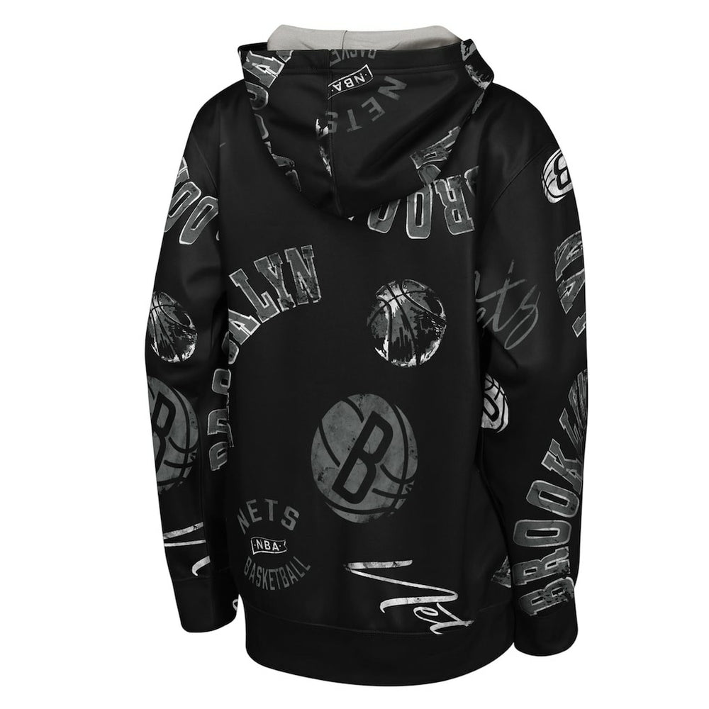 Brooklyn Nets Outerstuff Youth Moving Violation Hoodie Black