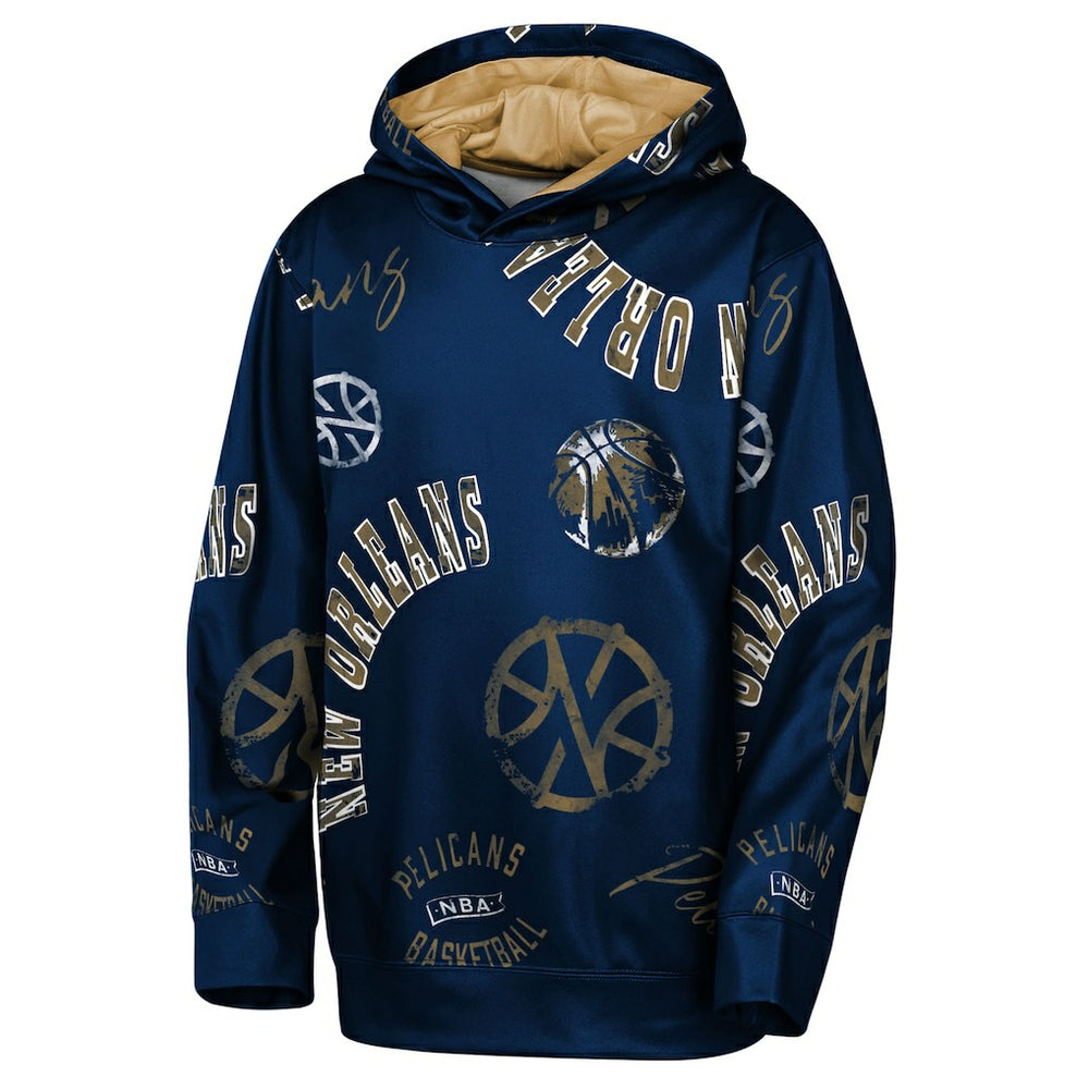 New Orleans Pelicans Outerstuff Youth Moving Violation Hoodie Navy