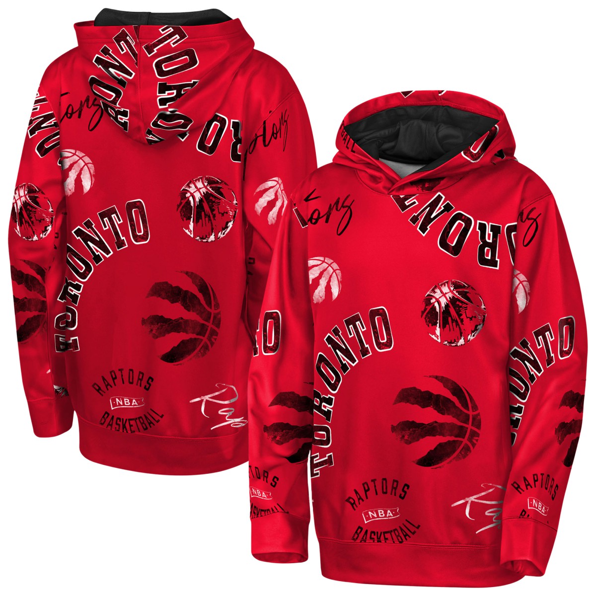 Toronto Raptors Outerstuff Youth Moving Violation Hoodie Red