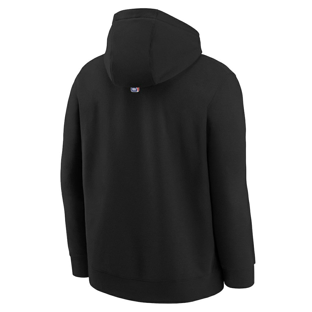 Brooklyn Nets Youth 2025/26 Club Fleece Hoodie Black - Nike